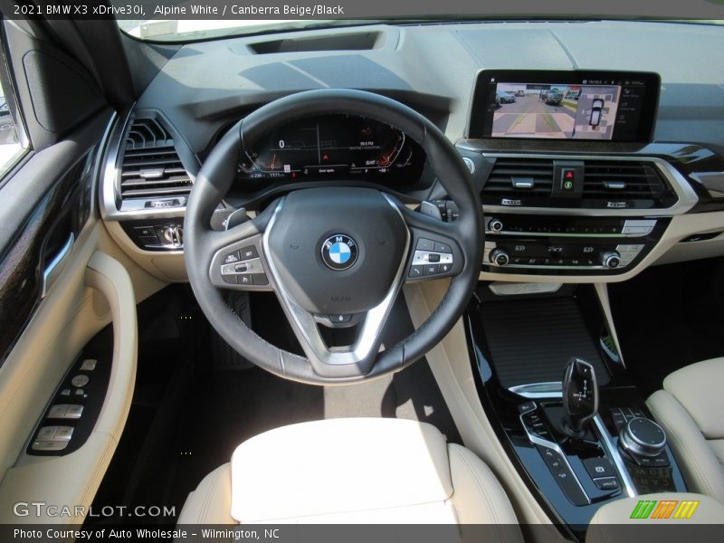 Alpine White / Canberra Beige/Black 2021 BMW X3 xDrive30i