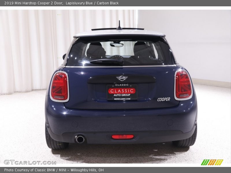 Lapisluxury Blue / Carbon Black 2019 Mini Hardtop Cooper 2 Door