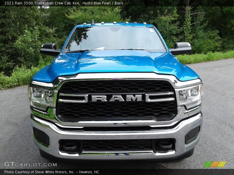 Hydro Blue Pearl / Black 2021 Ram 3500 Tradesman Crew Cab 4x4