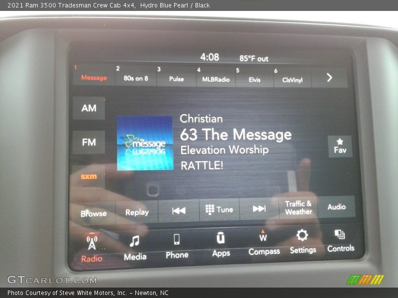 Hydro Blue Pearl / Black 2021 Ram 3500 Tradesman Crew Cab 4x4