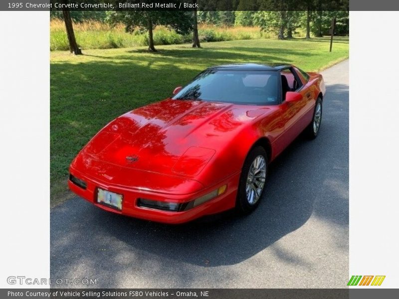 Brilliant Red Metallic / Black 1995 Chevrolet Corvette Convertible