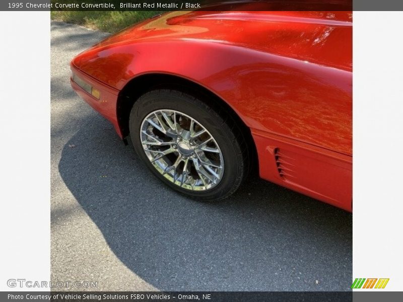 Brilliant Red Metallic / Black 1995 Chevrolet Corvette Convertible