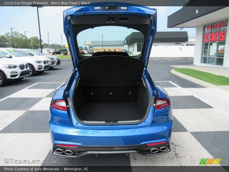 Micro Blue Pearl / Black 2019 Kia Stinger Premium