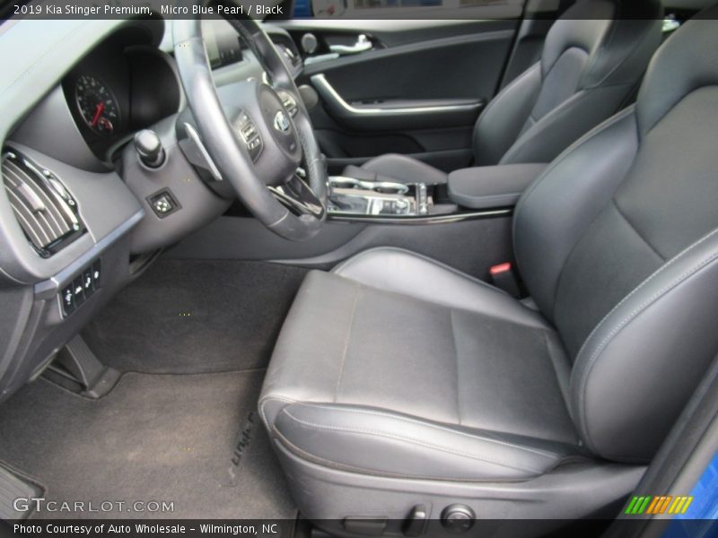 Micro Blue Pearl / Black 2019 Kia Stinger Premium