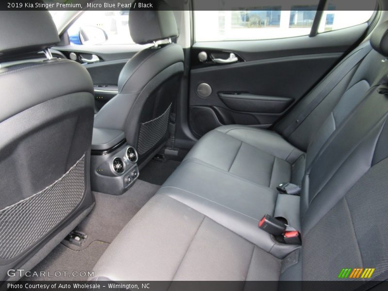Micro Blue Pearl / Black 2019 Kia Stinger Premium
