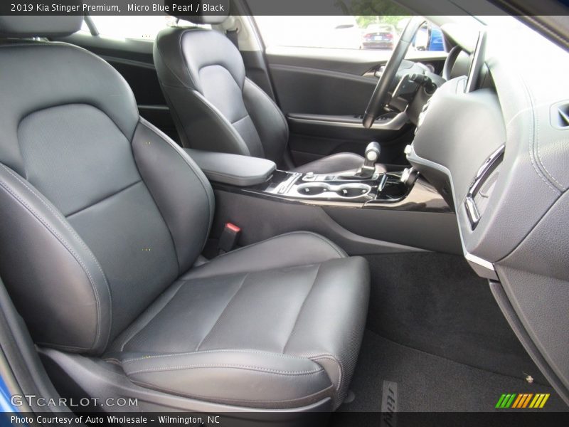 Micro Blue Pearl / Black 2019 Kia Stinger Premium