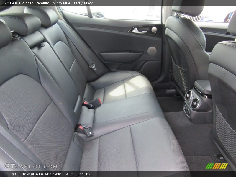 Micro Blue Pearl / Black 2019 Kia Stinger Premium