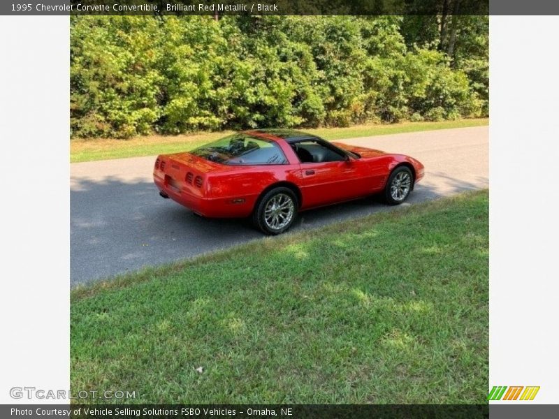 Brilliant Red Metallic / Black 1995 Chevrolet Corvette Convertible
