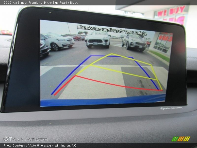 Micro Blue Pearl / Black 2019 Kia Stinger Premium