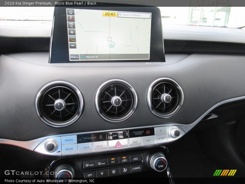 Micro Blue Pearl / Black 2019 Kia Stinger Premium