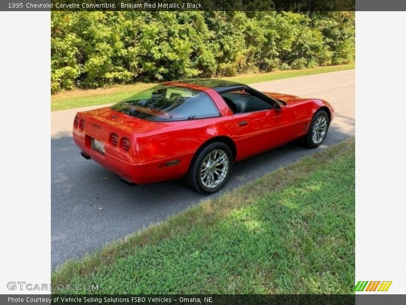 Brilliant Red Metallic / Black 1995 Chevrolet Corvette Convertible