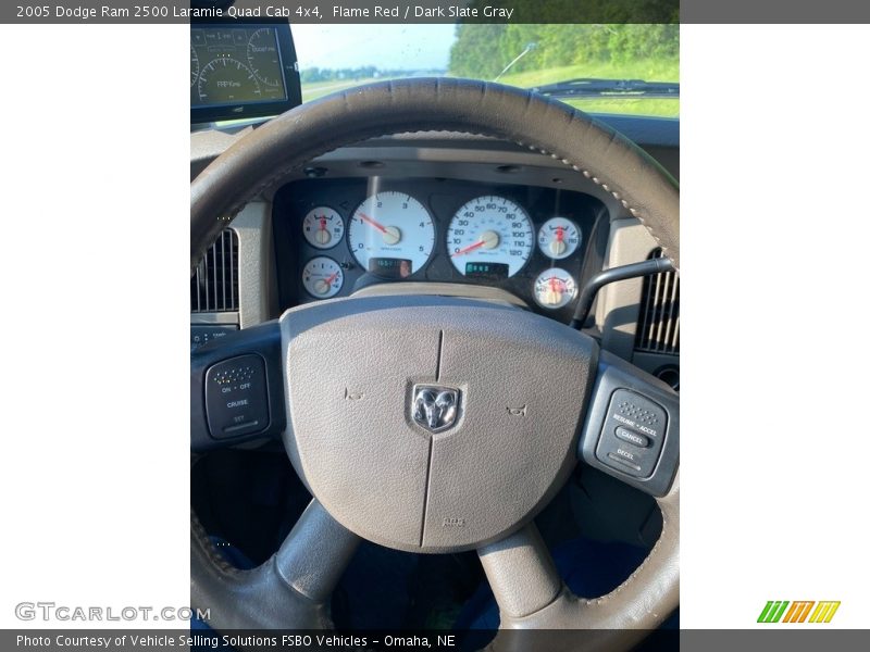 Flame Red / Dark Slate Gray 2005 Dodge Ram 2500 Laramie Quad Cab 4x4