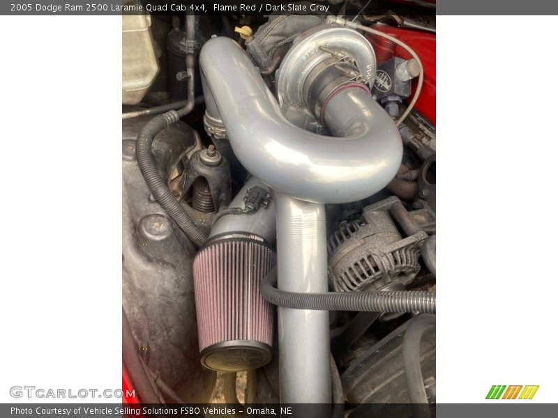 Flame Red / Dark Slate Gray 2005 Dodge Ram 2500 Laramie Quad Cab 4x4