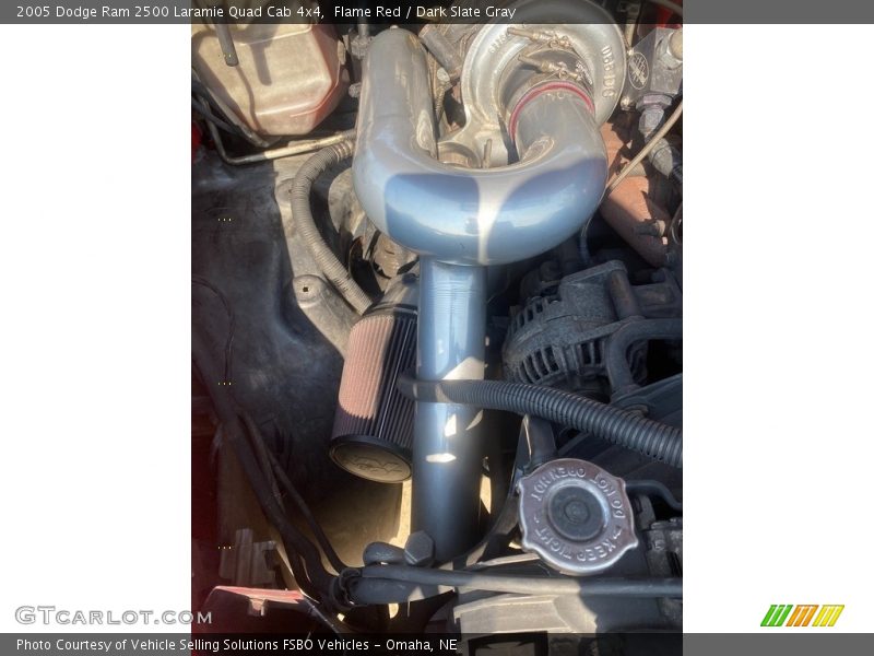 Flame Red / Dark Slate Gray 2005 Dodge Ram 2500 Laramie Quad Cab 4x4