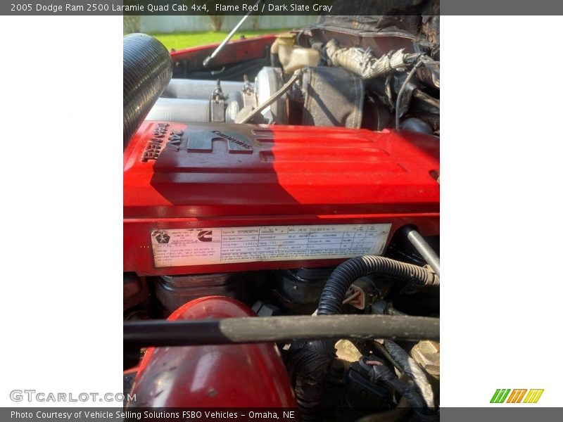 Flame Red / Dark Slate Gray 2005 Dodge Ram 2500 Laramie Quad Cab 4x4