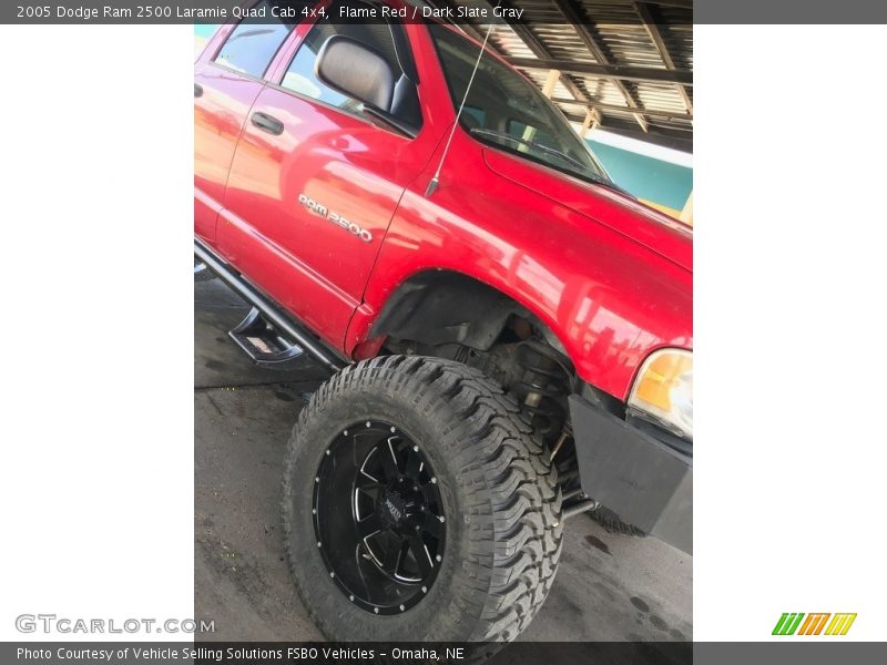 Flame Red / Dark Slate Gray 2005 Dodge Ram 2500 Laramie Quad Cab 4x4