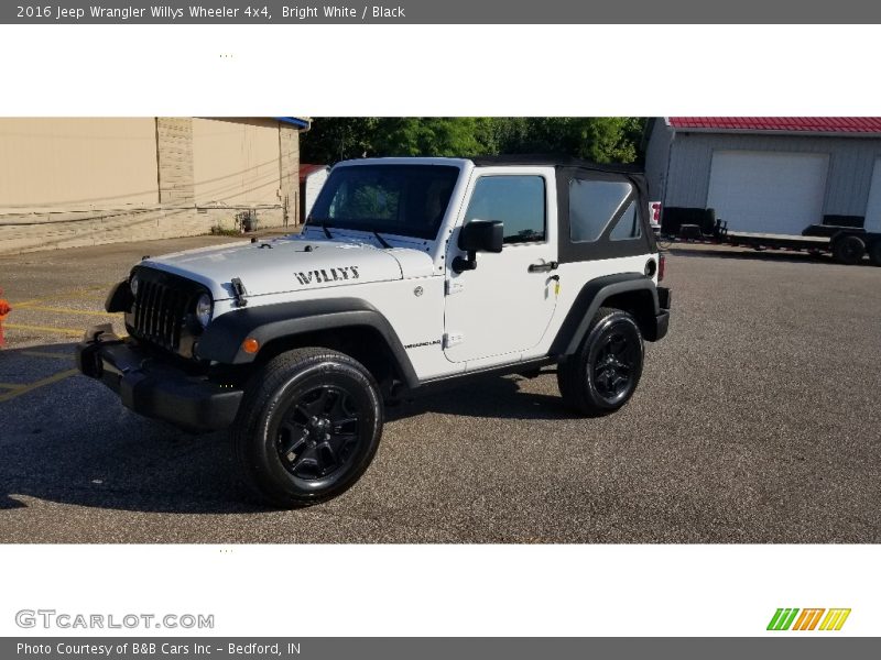 Bright White / Black 2016 Jeep Wrangler Willys Wheeler 4x4
