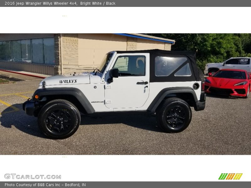 Bright White / Black 2016 Jeep Wrangler Willys Wheeler 4x4