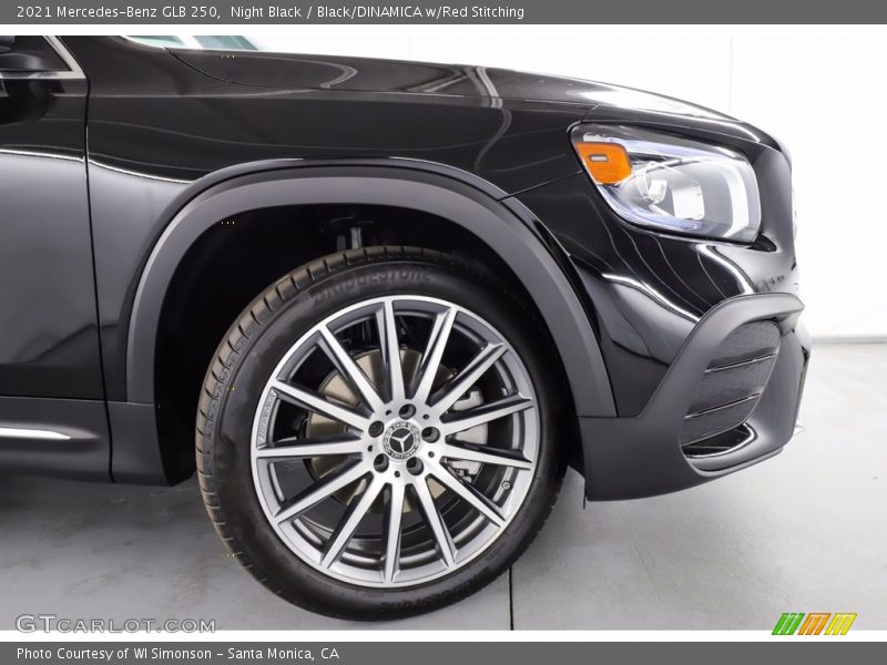 Night Black / Black/DINAMICA w/Red Stitching 2021 Mercedes-Benz GLB 250