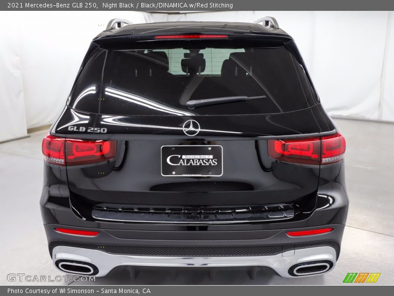 Night Black / Black/DINAMICA w/Red Stitching 2021 Mercedes-Benz GLB 250