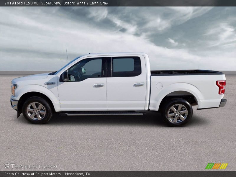 Oxford White / Earth Gray 2019 Ford F150 XLT SuperCrew