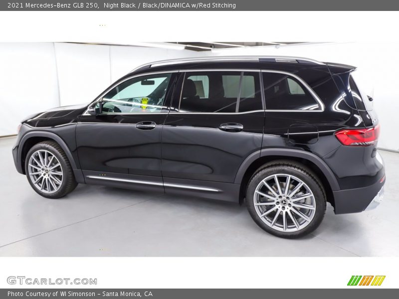 Night Black / Black/DINAMICA w/Red Stitching 2021 Mercedes-Benz GLB 250