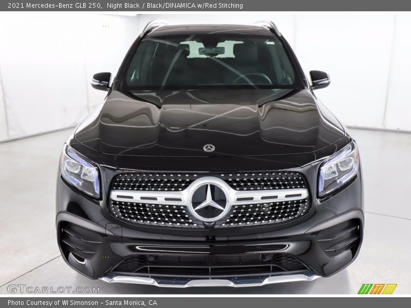 Night Black / Black/DINAMICA w/Red Stitching 2021 Mercedes-Benz GLB 250