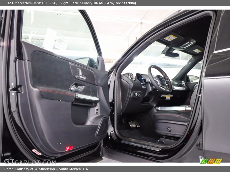 Night Black / Black/DINAMICA w/Red Stitching 2021 Mercedes-Benz GLB 250