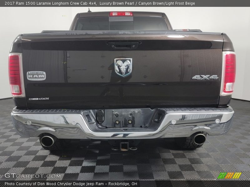 Luxury Brown Pearl / Canyon Brown/Light Frost Beige 2017 Ram 1500 Laramie Longhorn Crew Cab 4x4