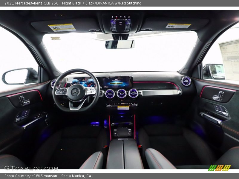 Night Black / Black/DINAMICA w/Red Stitching 2021 Mercedes-Benz GLB 250