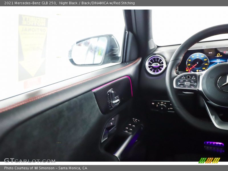 Night Black / Black/DINAMICA w/Red Stitching 2021 Mercedes-Benz GLB 250