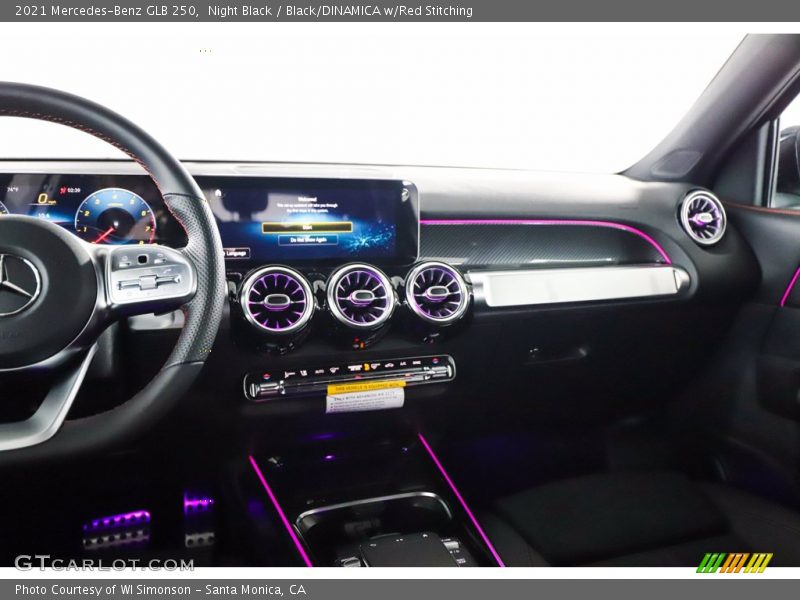 Night Black / Black/DINAMICA w/Red Stitching 2021 Mercedes-Benz GLB 250