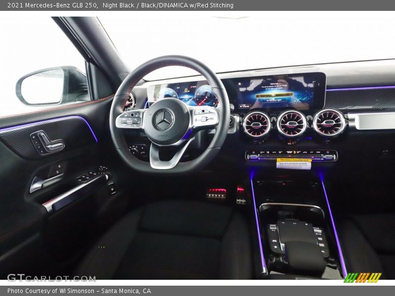 Night Black / Black/DINAMICA w/Red Stitching 2021 Mercedes-Benz GLB 250