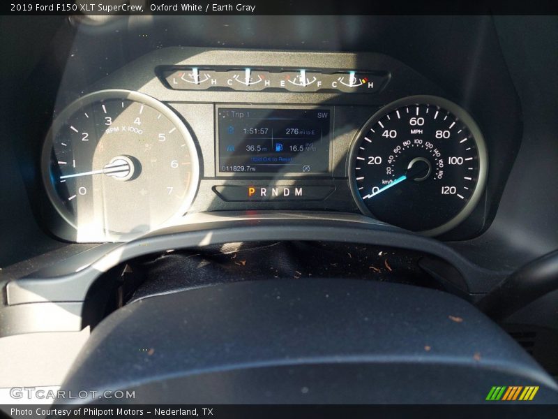 Oxford White / Earth Gray 2019 Ford F150 XLT SuperCrew