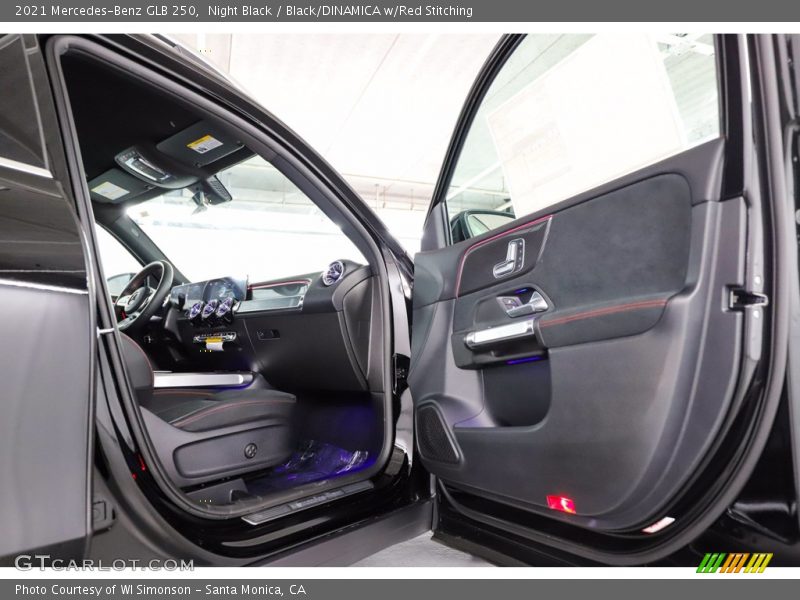 Night Black / Black/DINAMICA w/Red Stitching 2021 Mercedes-Benz GLB 250