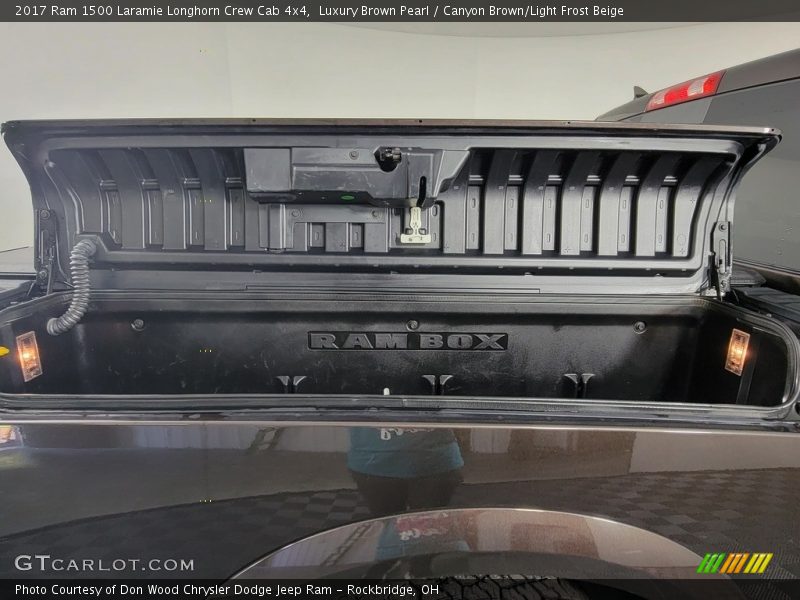 Luxury Brown Pearl / Canyon Brown/Light Frost Beige 2017 Ram 1500 Laramie Longhorn Crew Cab 4x4