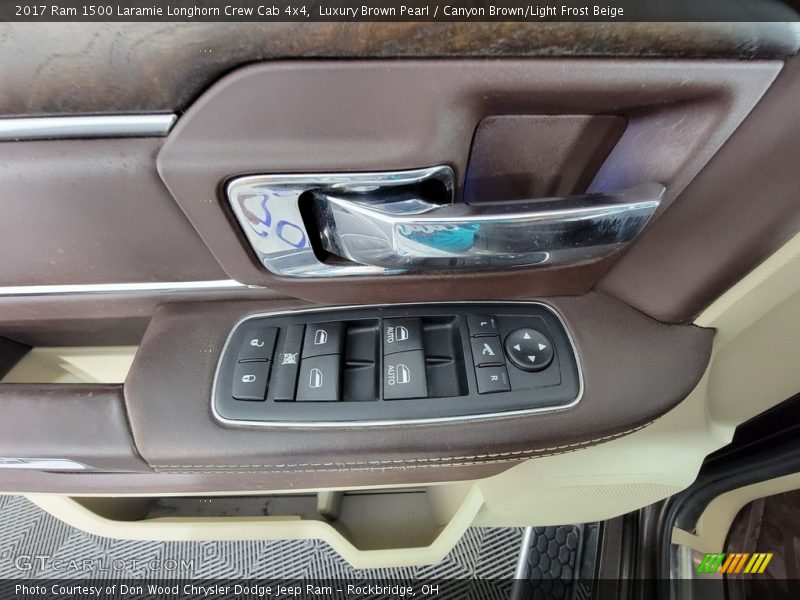 Luxury Brown Pearl / Canyon Brown/Light Frost Beige 2017 Ram 1500 Laramie Longhorn Crew Cab 4x4