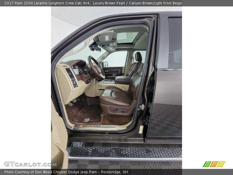 Luxury Brown Pearl / Canyon Brown/Light Frost Beige 2017 Ram 1500 Laramie Longhorn Crew Cab 4x4