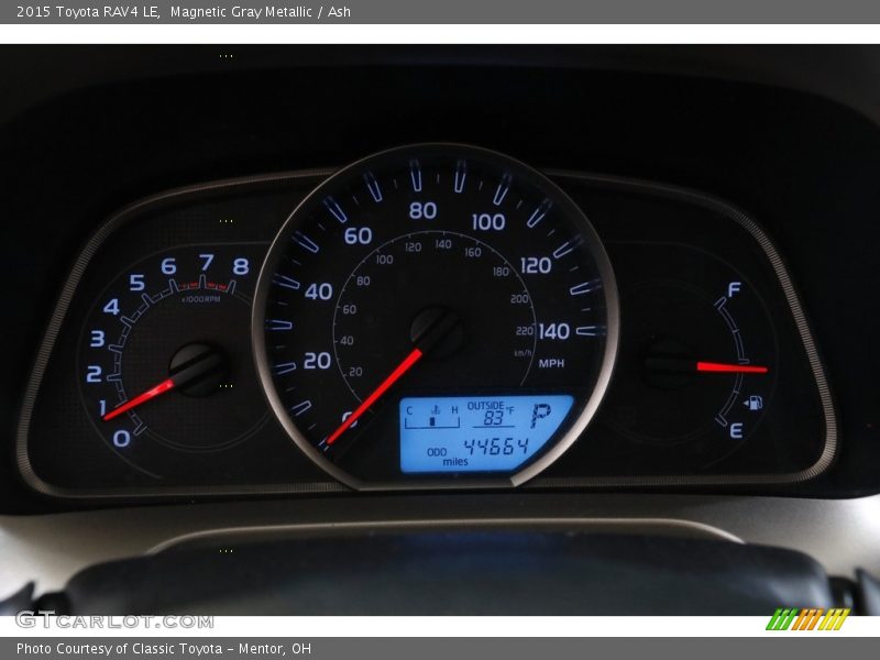 Magnetic Gray Metallic / Ash 2015 Toyota RAV4 LE