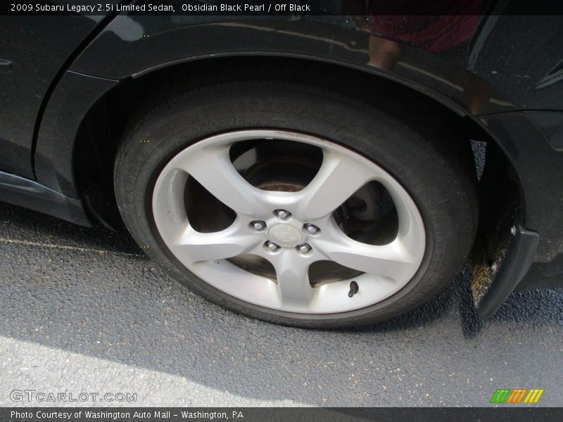 Obsidian Black Pearl / Off Black 2009 Subaru Legacy 2.5i Limited Sedan
