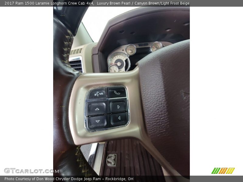 Luxury Brown Pearl / Canyon Brown/Light Frost Beige 2017 Ram 1500 Laramie Longhorn Crew Cab 4x4