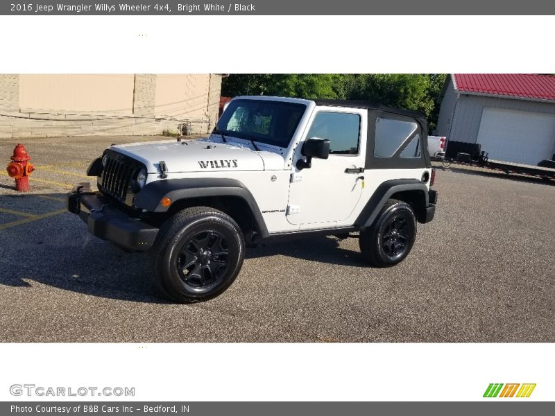 Bright White / Black 2016 Jeep Wrangler Willys Wheeler 4x4