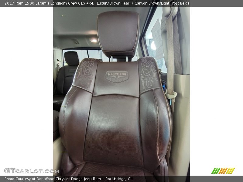 Luxury Brown Pearl / Canyon Brown/Light Frost Beige 2017 Ram 1500 Laramie Longhorn Crew Cab 4x4