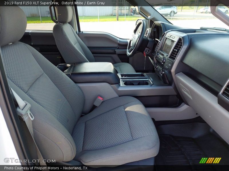 Oxford White / Earth Gray 2019 Ford F150 XLT SuperCrew
