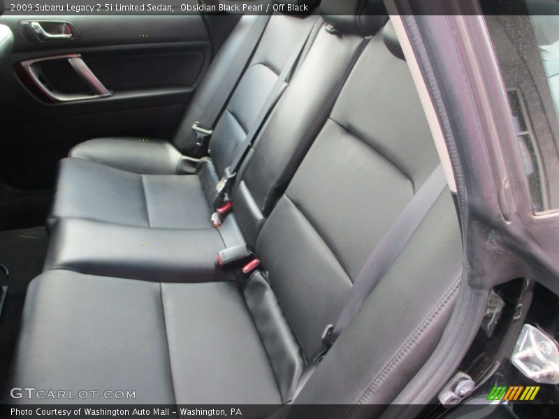 Obsidian Black Pearl / Off Black 2009 Subaru Legacy 2.5i Limited Sedan