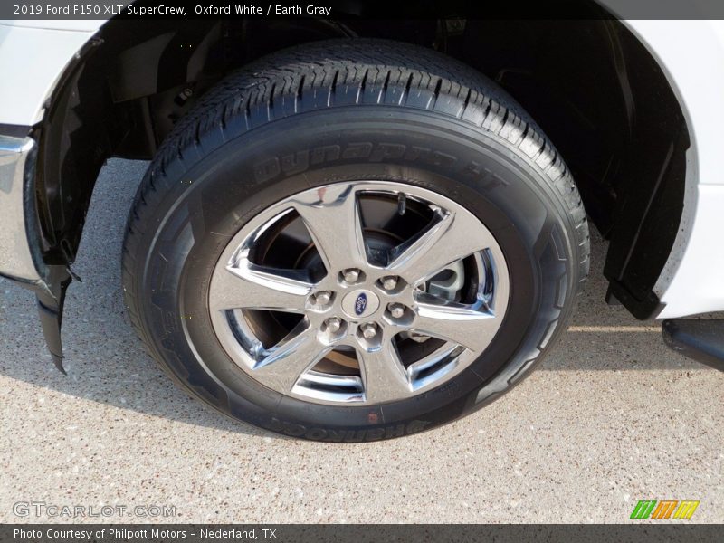Oxford White / Earth Gray 2019 Ford F150 XLT SuperCrew