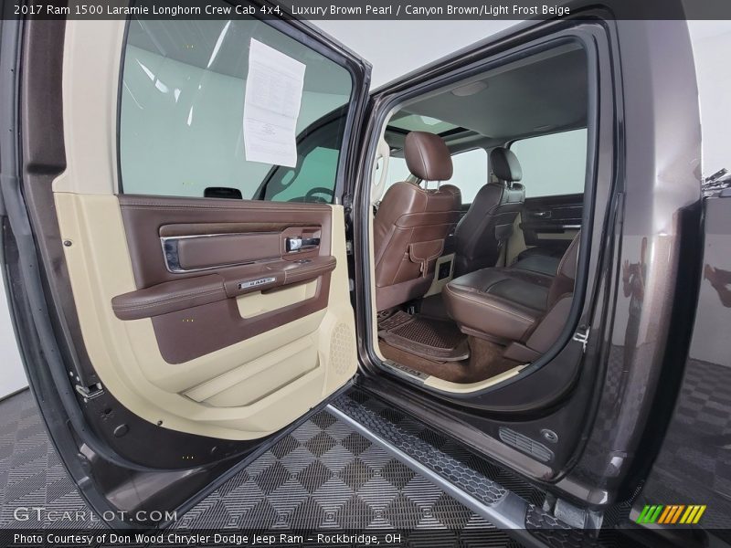 Luxury Brown Pearl / Canyon Brown/Light Frost Beige 2017 Ram 1500 Laramie Longhorn Crew Cab 4x4