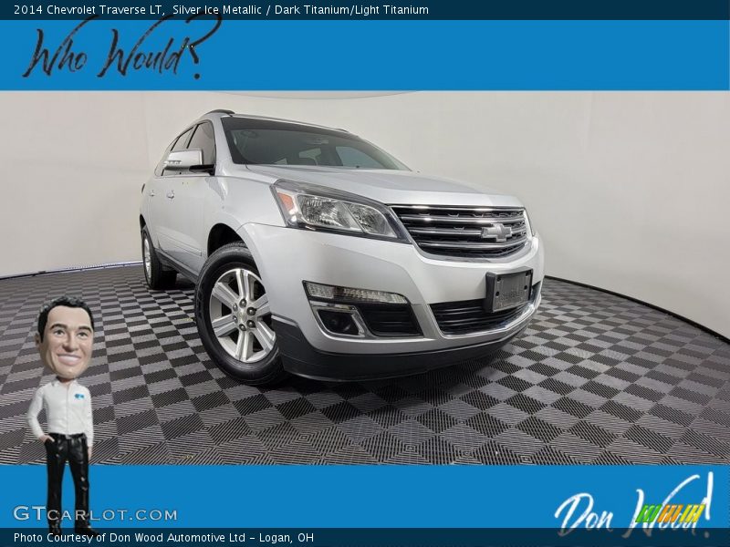 Silver Ice Metallic / Dark Titanium/Light Titanium 2014 Chevrolet Traverse LT
