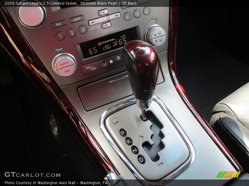 Obsidian Black Pearl / Off Black 2009 Subaru Legacy 2.5i Limited Sedan