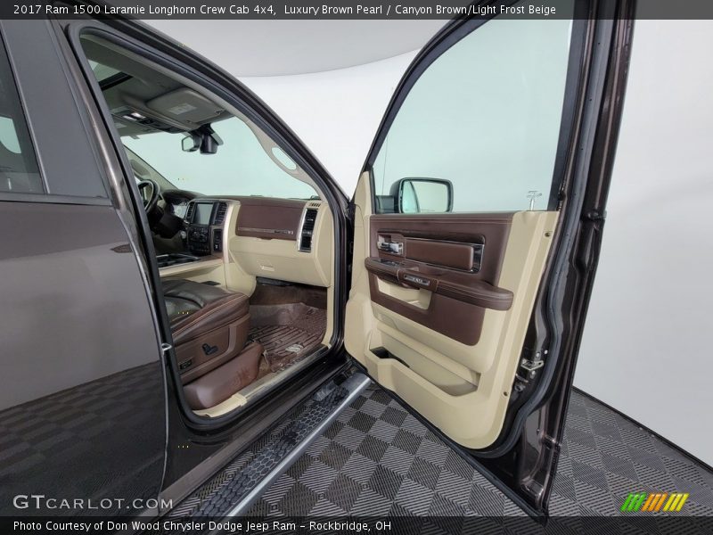 Luxury Brown Pearl / Canyon Brown/Light Frost Beige 2017 Ram 1500 Laramie Longhorn Crew Cab 4x4
